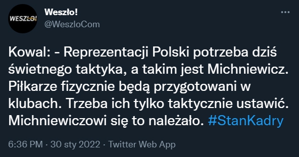 TEGO POTRZEBA dziś polskiej kadrze według Wojciecha Kowalczyka!